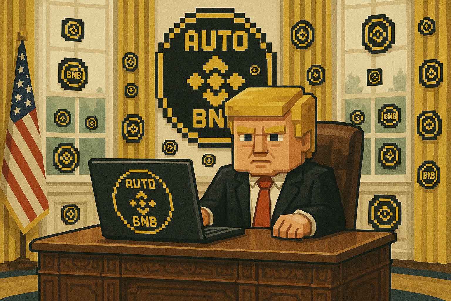 Donald Trump Pixel Style